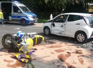 Wypadki z motocyklistami w Jastrzębiu-Zdroju. Główną przyczyną nieustąpienie pierwszeństwa