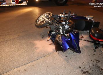 Wypadek z udziałem motocyklisty w Jastrzębiu. Jedna osoba trafiła do szpitala [FOTO]
