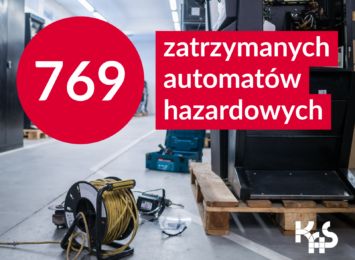 Śląska KAS zabezpieczyła 769 nielegalnych automatów