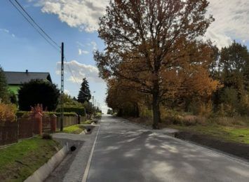 Fragment ulicy Dworcowej w Łaziskach oddany do użytku
