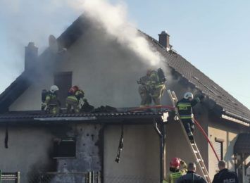 Rybnik: Pożar domu w Gaszowicach. Nikomu nic się nie stało