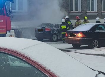 Pożar auta w Kuźni Raciborskiej. Przyczyną było prawdopodobnie zwarcie w instalacji elektrycznej