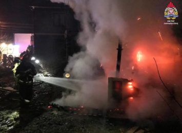 Pożar sauny w Jastrzębiu-Zdroju. Straty wstępnie oszacowano na 10 tysięcy złotych