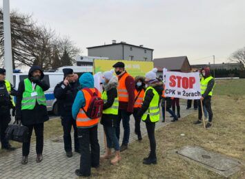 "STOP CPK w Żorach" Protest Mieszkańców Rownia na ulicy Rybnickiej przy zjeździe na A1 [LIVE]