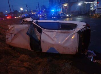 Czerwionka-Leszczyny: Pijany kierowca doprowadził do wypadku i uciekł. 34-latek jest już w rękach policji [FOTO]
