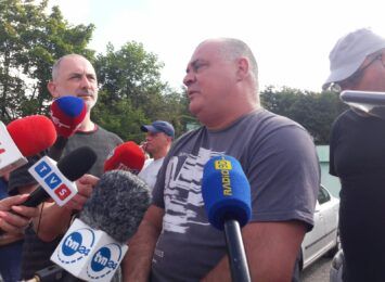Przewoźnicy węgla protestowali przed KWK Jankowice w Rybniku. Chodzi o zmiany wprowadzone przez PGG
