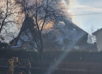 Rzecznik straży pożarnej w Cieszynie: Pod gruzami zawalonego budynku mogą znajdować się dwie osoby. Będziemy szukać do skutku