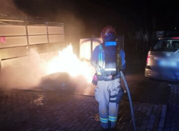 Ktoś podpala kubły w Jastrzębiu-Zdroju. Strażacy notują wiele takich pożarów