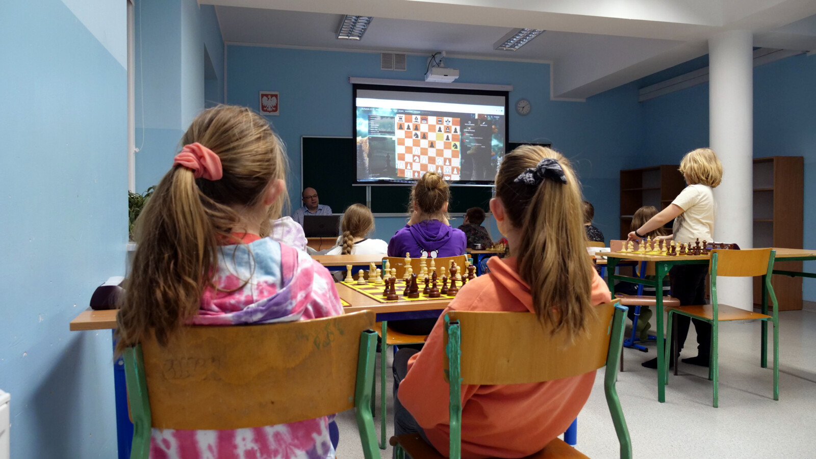Klub Roszada Żory, zajęcia pozalekcyjnie w grę w szachy
