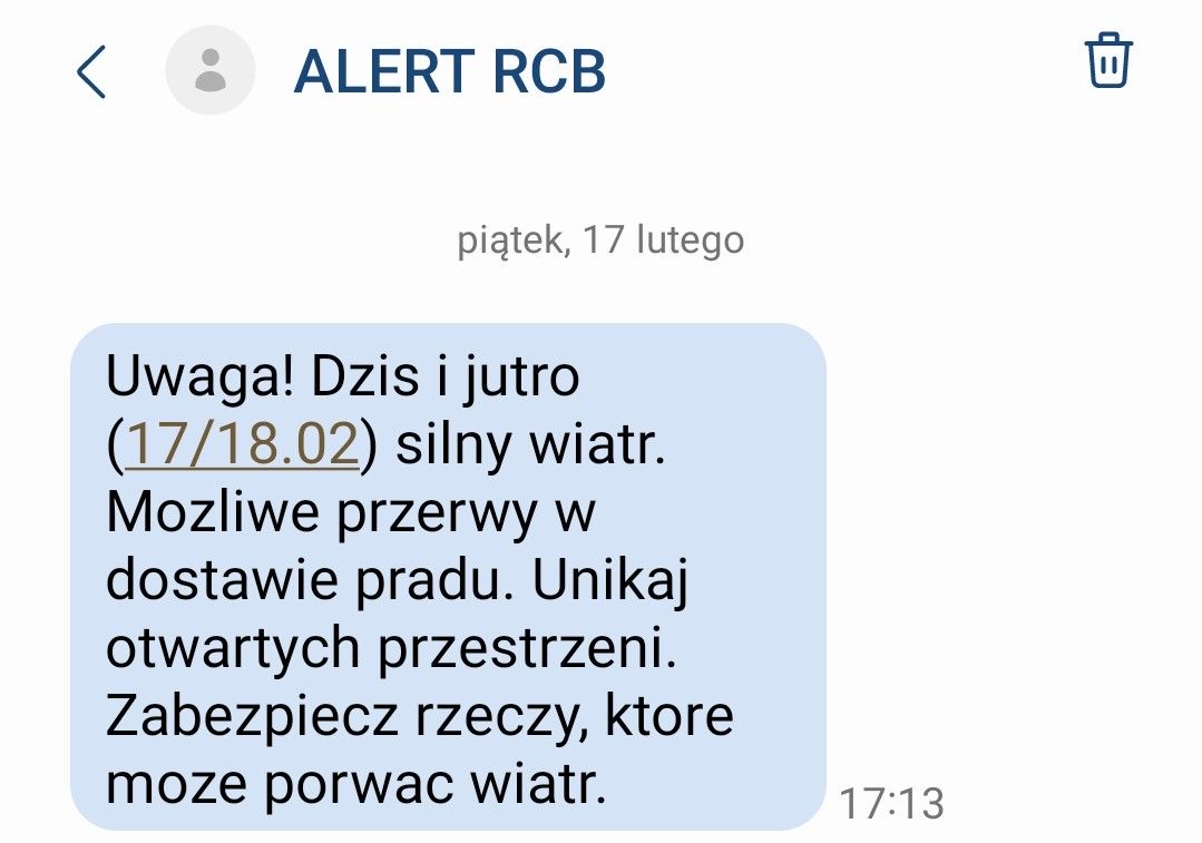 RCB alert
