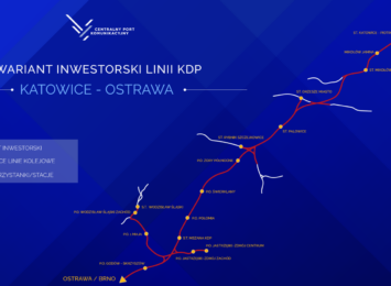 CPK: Ogłoszono wariant inwestorski linii Katowice- Ostrawa [WIDEO]