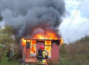 30 tysięcy złotych strat po pożarze gołębnika w Rybniku [FOTO]