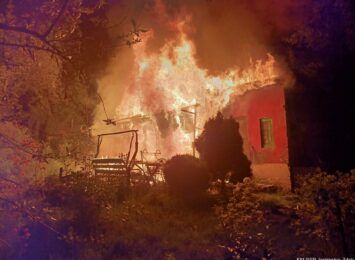 Pożar altany w Jastrzębiu-Zdroju. Spłonęła doszczętnie