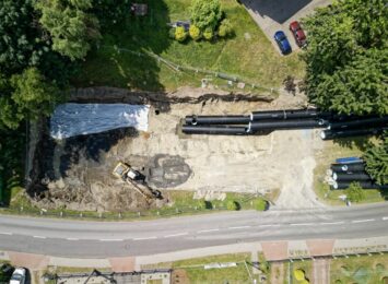 Trwają prace przy budowie podziemnego zbiornika w Rydułtowach. Miasto nie będzie już zalewane