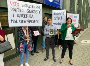 Protest w obronie pediatrii w Cieszynie
