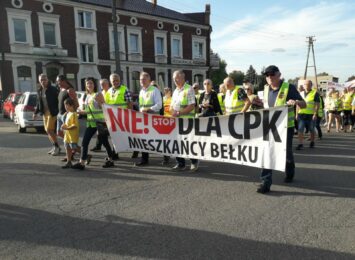 Protest przeciwko CPK