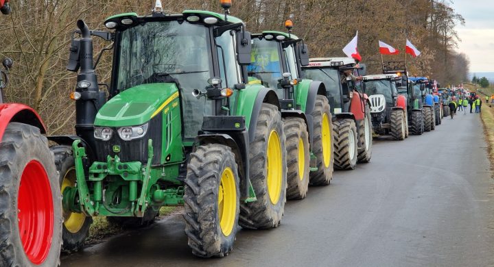 Protest rolników w Gorzyczkach